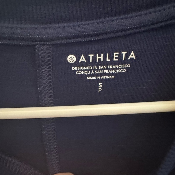 Athleta Blue and White Tie-Dye Sweatshirt - Picture 5 of 5